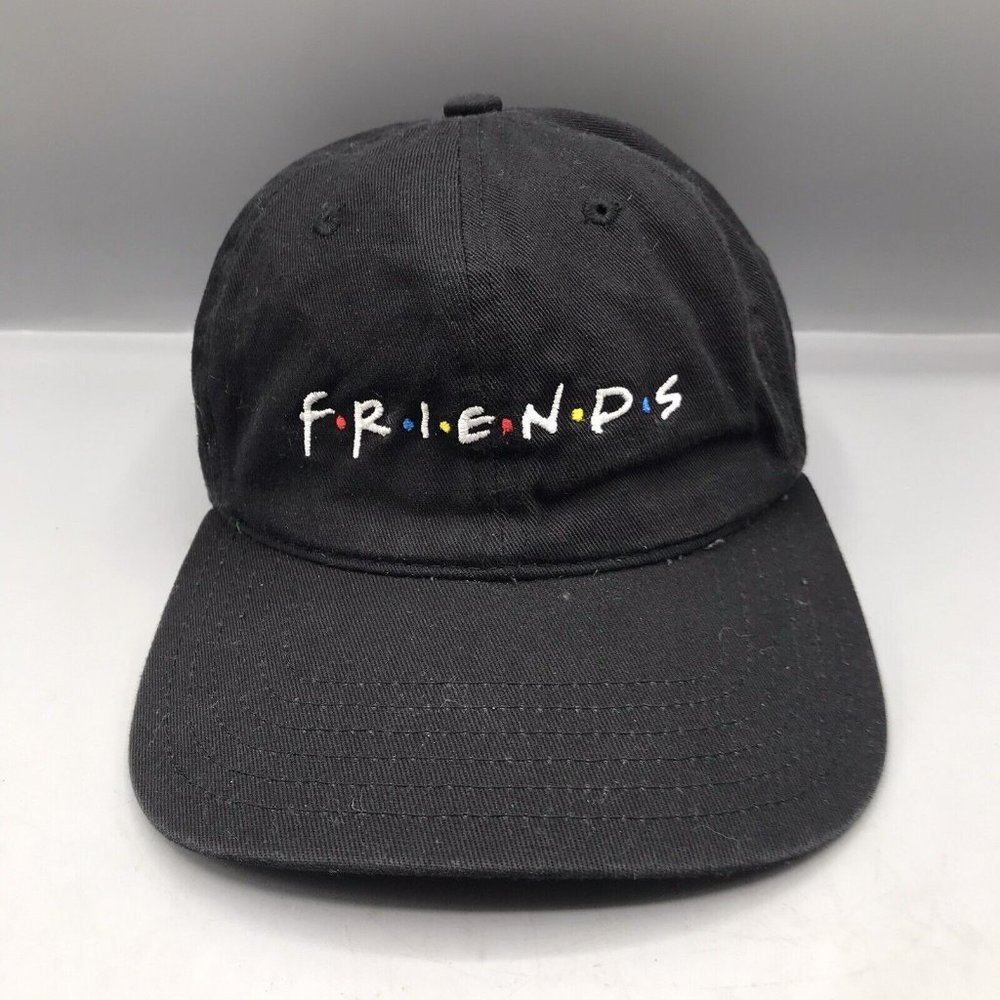 Friends TV Show Ball Cap Hat Adjustable Baseball Black Strapback Embroidery Logo